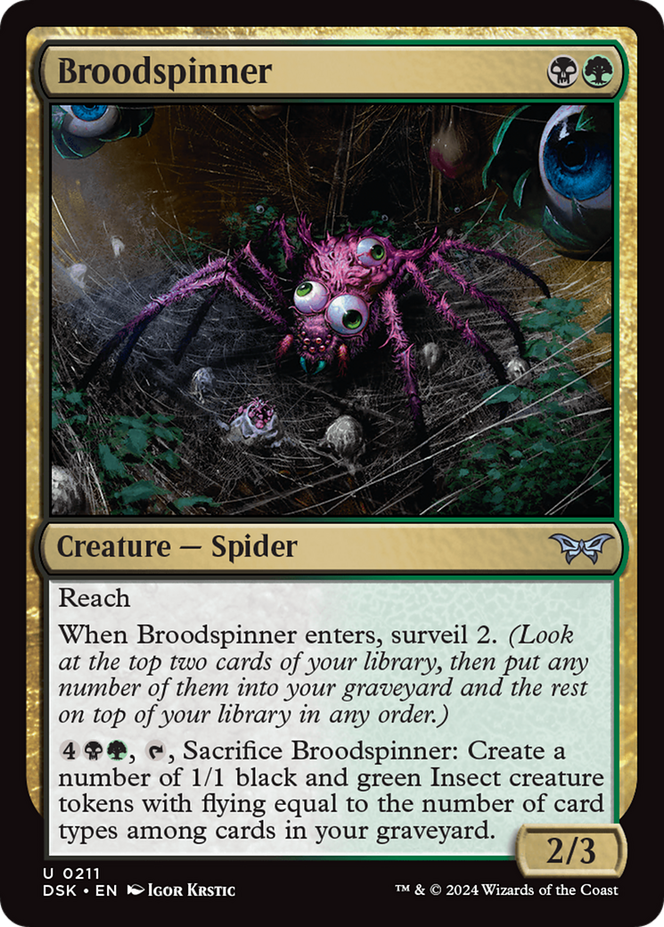 Broodspinner [Duskmourn: House of Horror] | Cards and Coasters CA