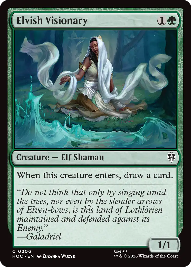 Elvish Visionary [The Hobbit: Eternal-Legal] | Cards and Coasters CA
