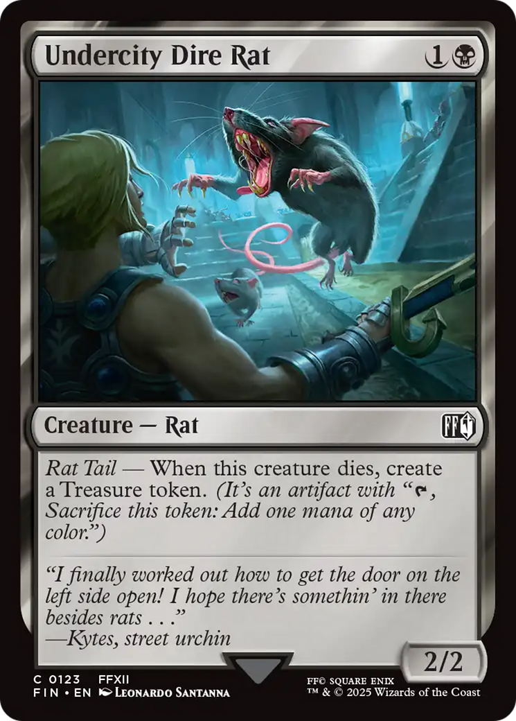 Undercity Dire Rat [FINAL FANTASY] | Cards and Coasters CA