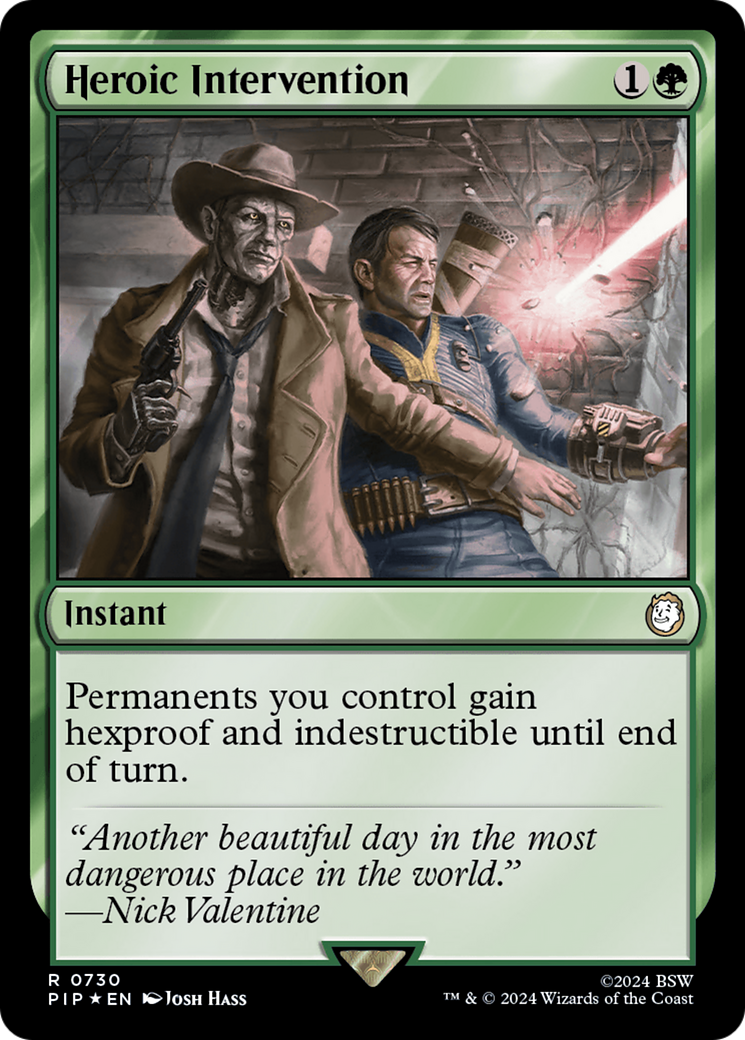 Heroic Intervention (Surge Foil) [Fallout] | Cards and Coasters CA
