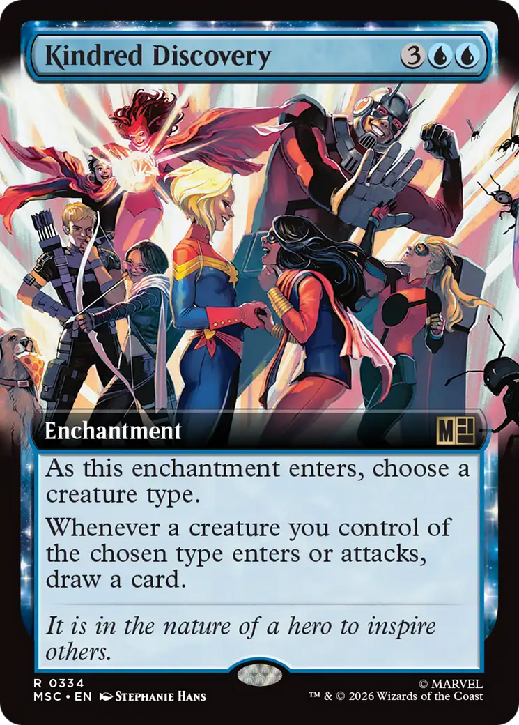 Kindred Discovery (Extended Art) [Marvel Super Heroes Commander] | Cards and Coasters CA