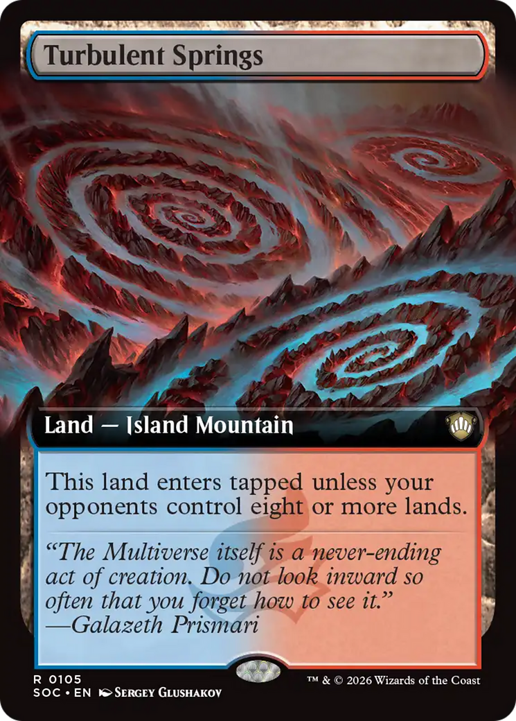 Turbulent Springs (Extended Art) [Secrets of Strixhaven Commander] | Cards and Coasters CA