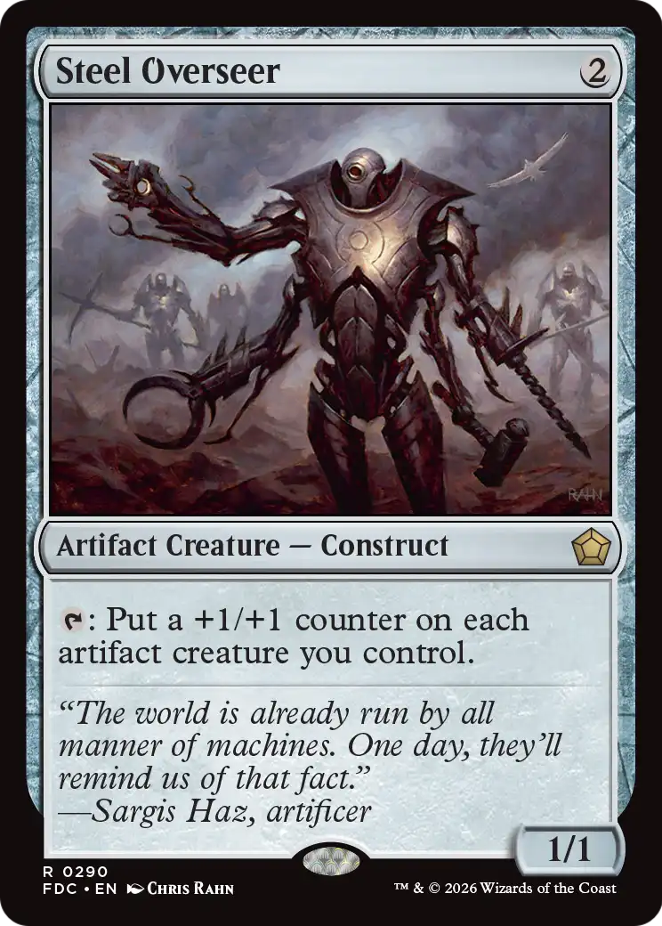Steel Overseer [Foundations Commander] | Cards and Coasters CA