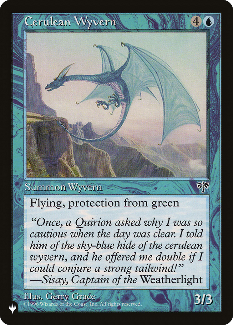 Cerulean Wyvern [The List Reprints] | Cards and Coasters CA