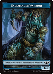 Salamander Warrior // Zombie Druid Double-Sided Token [Tarkir: Dragonstorm Commander Tokens] | Cards and Coasters CA