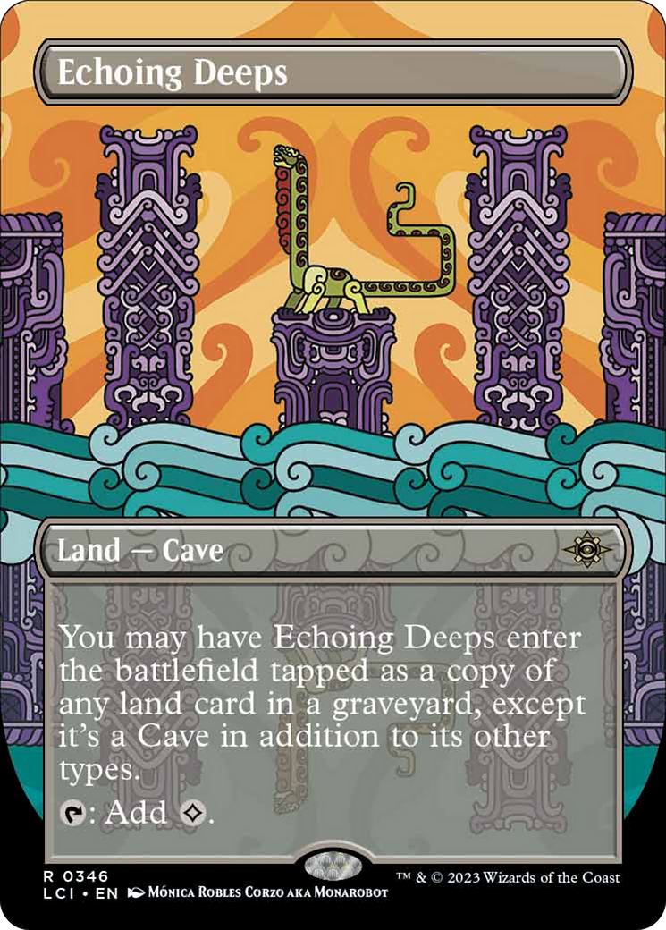 Echoing Deeps (Borderless) [The Lost Caverns of Ixalan] | Cards and Coasters CA