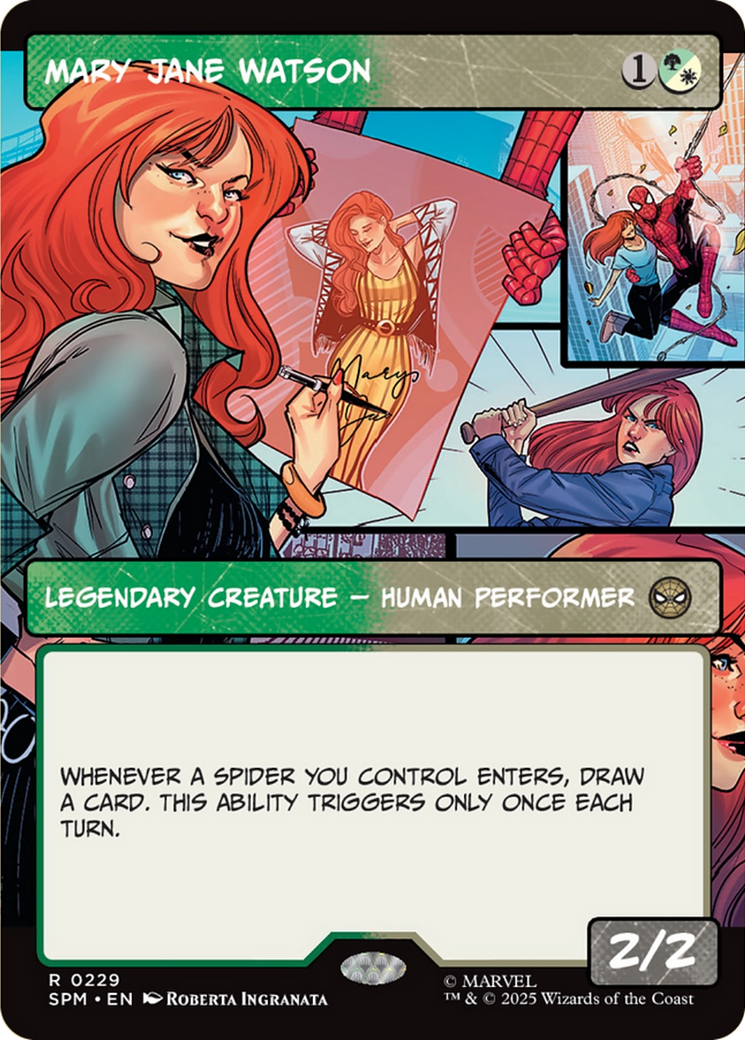 Mary Jane Watson (Borderless) [Marvel's Spider-Man] | Cards and Coasters CA