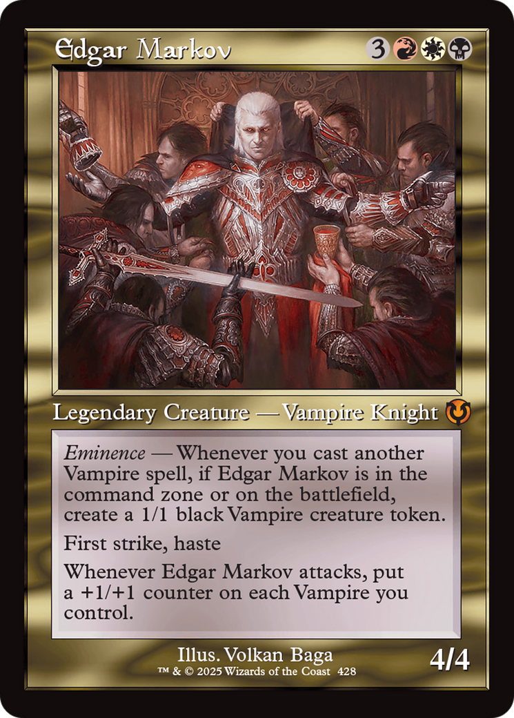 Edgar Markov (Retro Frame) [Innistrad Remastered] | Cards and Coasters CA