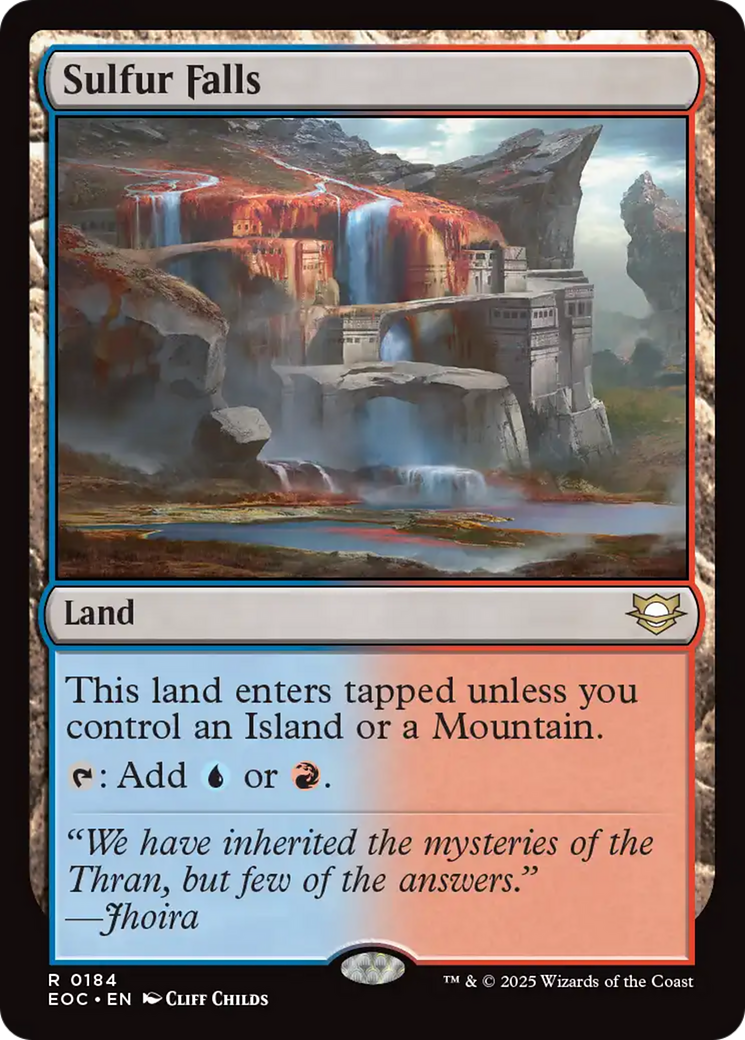 Sulfur Falls [Edge of Eternities Commander] | Cards and Coasters CA