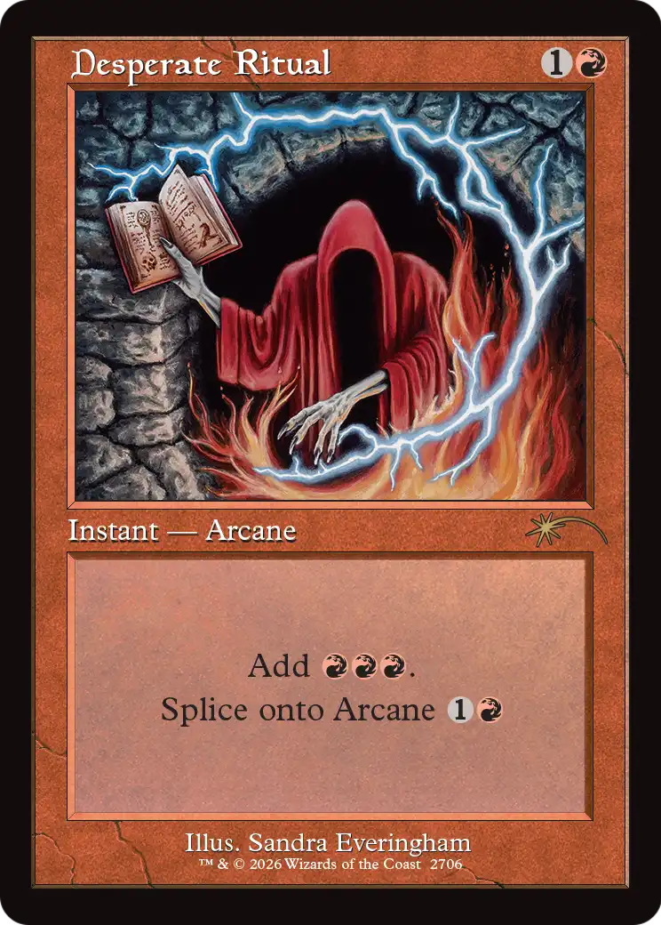 Desperate Ritual (2706) (Retro Frame) [Secret Lair Drop Series] | Cards and Coasters CA