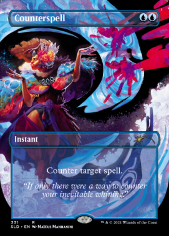 Counterspell (Borderless) [Secret Lair Drop Series] | Cards and Coasters CA