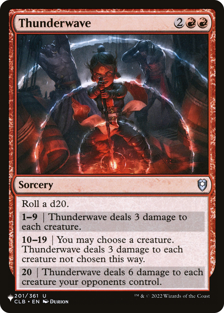 Thunderwave [The List Reprints] | Cards and Coasters CA