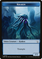 Soldier // Kraken Double-Sided Token [March of the Machine Tokens] | Cards and Coasters CA