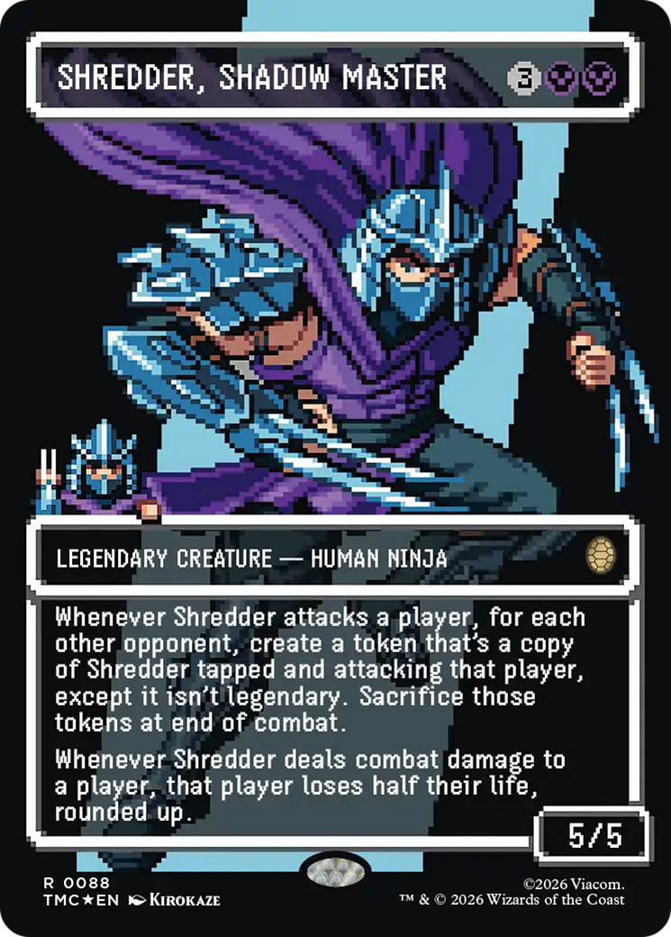 Shredder, Shadow Master (Borderless) [Teenage Mutant Ninja Turtles Commander] | Cards and Coasters CA