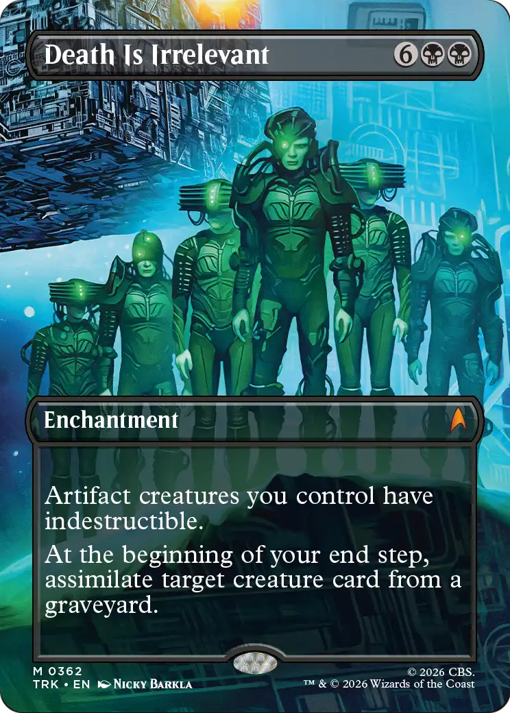 Death Is Irrelevant (Borderless) [Star Trek] | Cards and Coasters CA