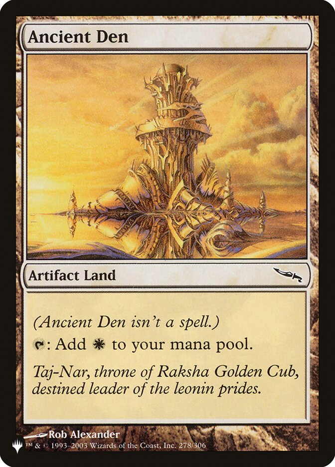 Ancient Den [The List] | Cards and Coasters CA