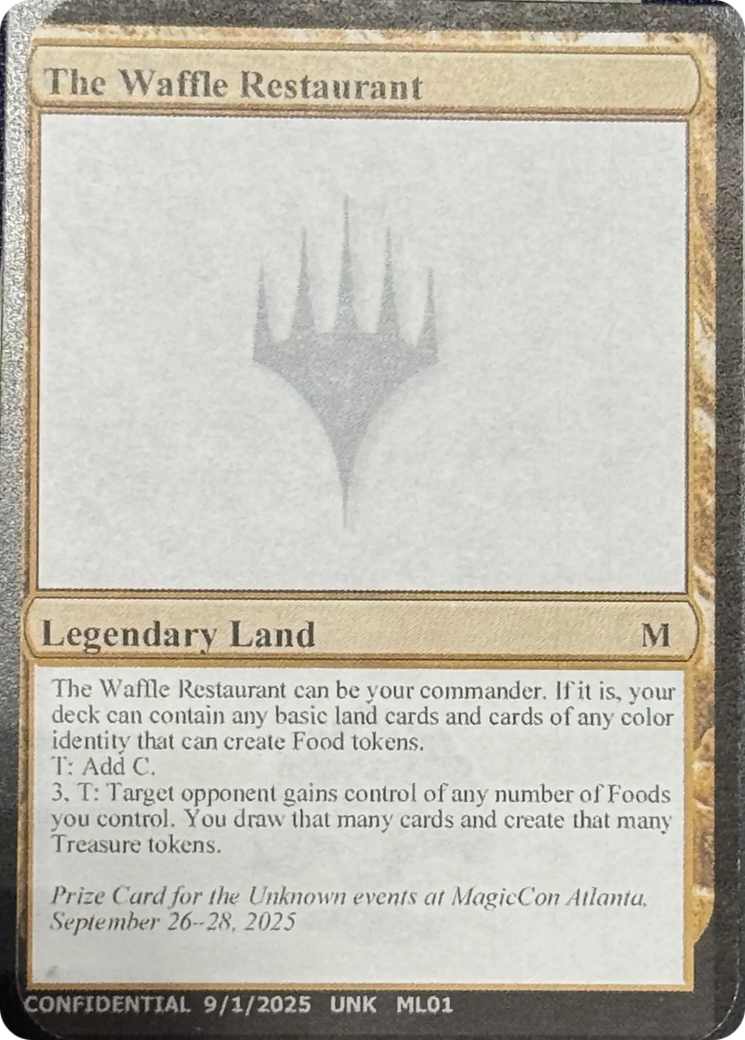 The Waffle Restaurant [Unknown Event] | Cards and Coasters CA