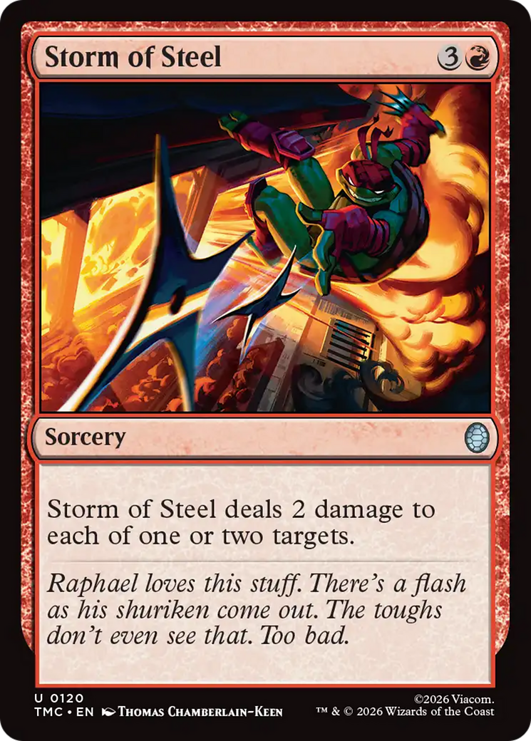 Storm of Steel [Teenage Mutant Ninja Turtles Commander] | Cards and Coasters CA