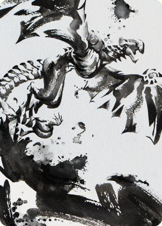 Quicksilver Fisher Art Card [Phyrexia: All Will Be One Art Series] | Cards and Coasters CA