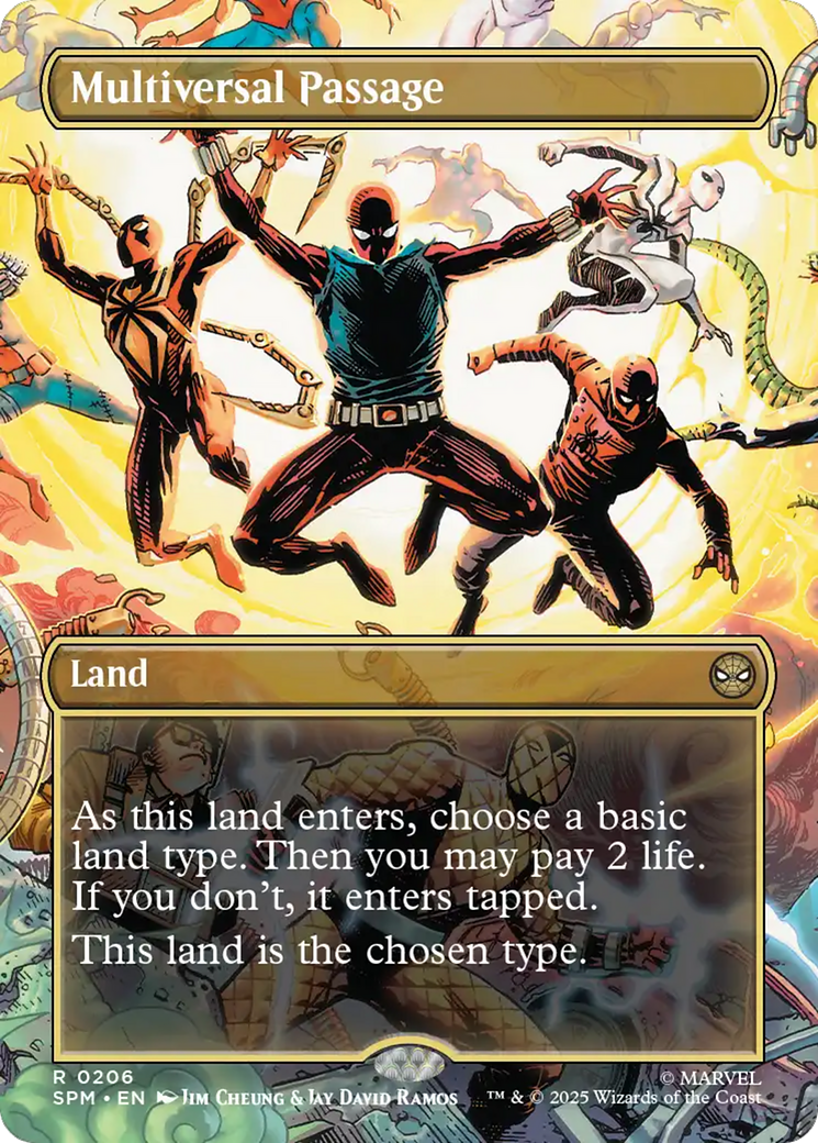 Multiversal Passage (Borderless) [Marvel's Spider-Man] | Cards and Coasters CA