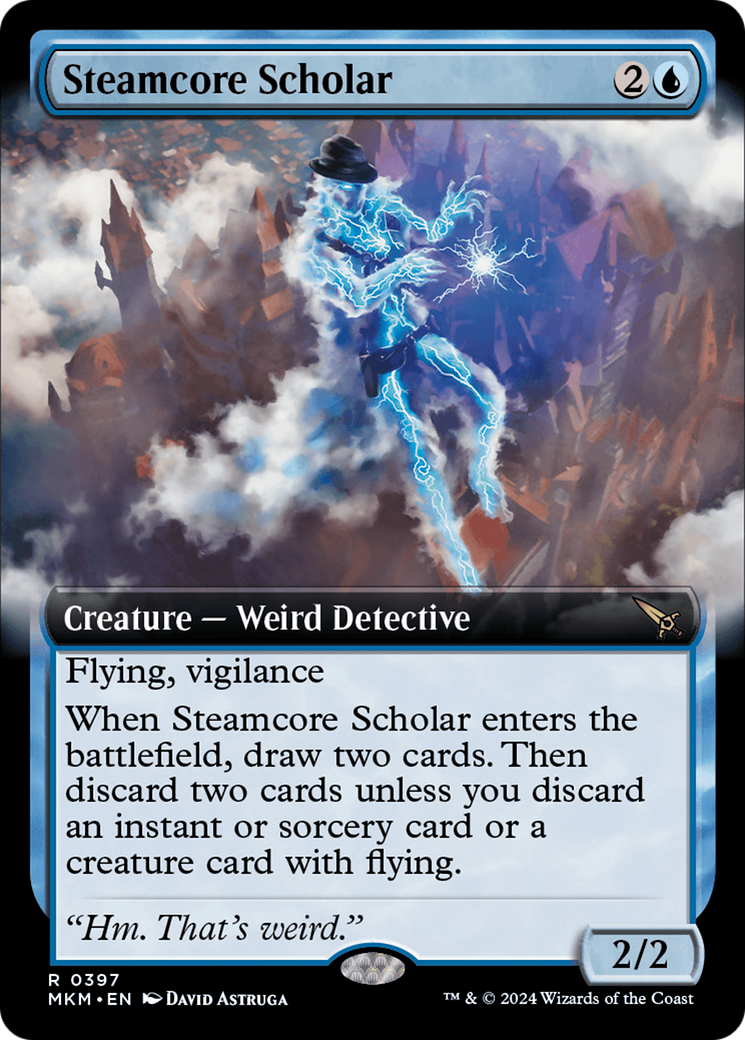 Steamcore Scholar (Extended Art) [Murders at Karlov Manor] | Cards and Coasters CA