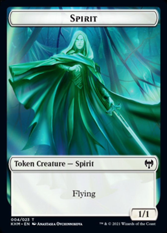 Spirit Token [Kaldheim Tokens] | Cards and Coasters CA