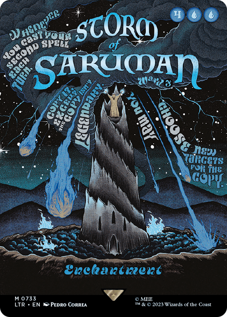 Storm of Saruman (Borderless Poster) [The Lord of the Rings: Tales of Middle-Earth] | Cards and Coasters CA