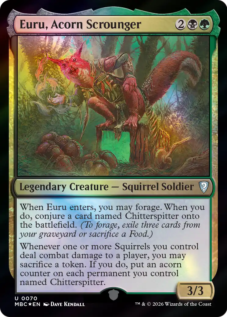 Euru, Acorn Scrounger [Mystery Booster: Commander Edition] | Cards and Coasters CA
