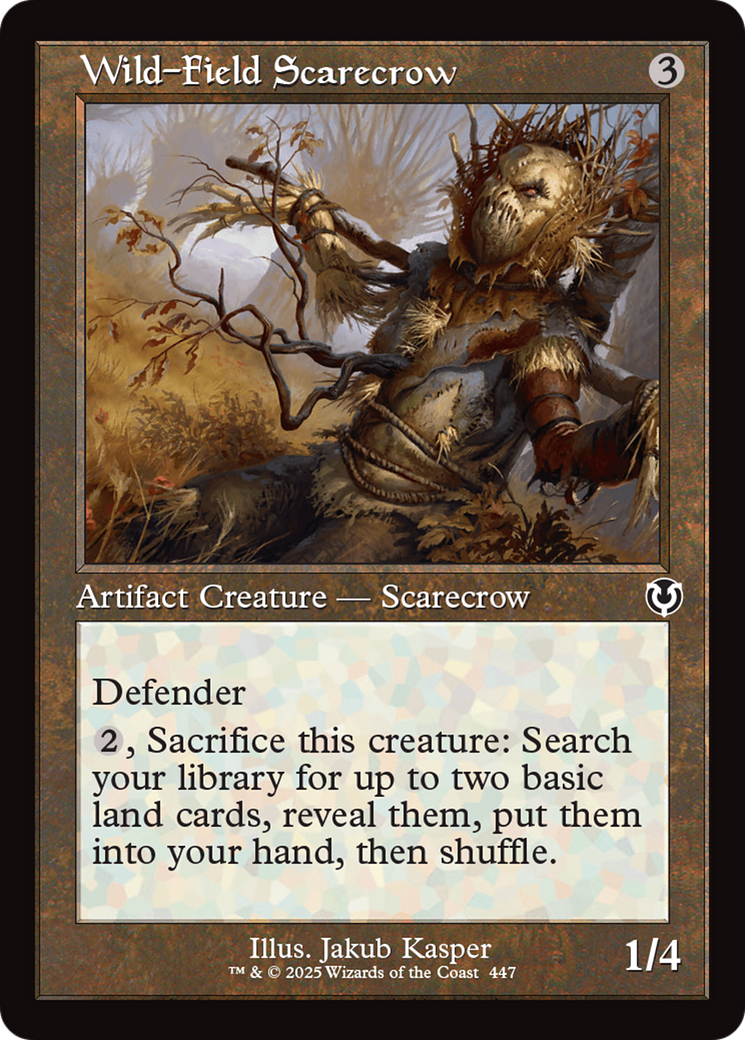 Wild-Field Scarecrow (Retro Frame) [Innistrad Remastered] | Cards and Coasters CA