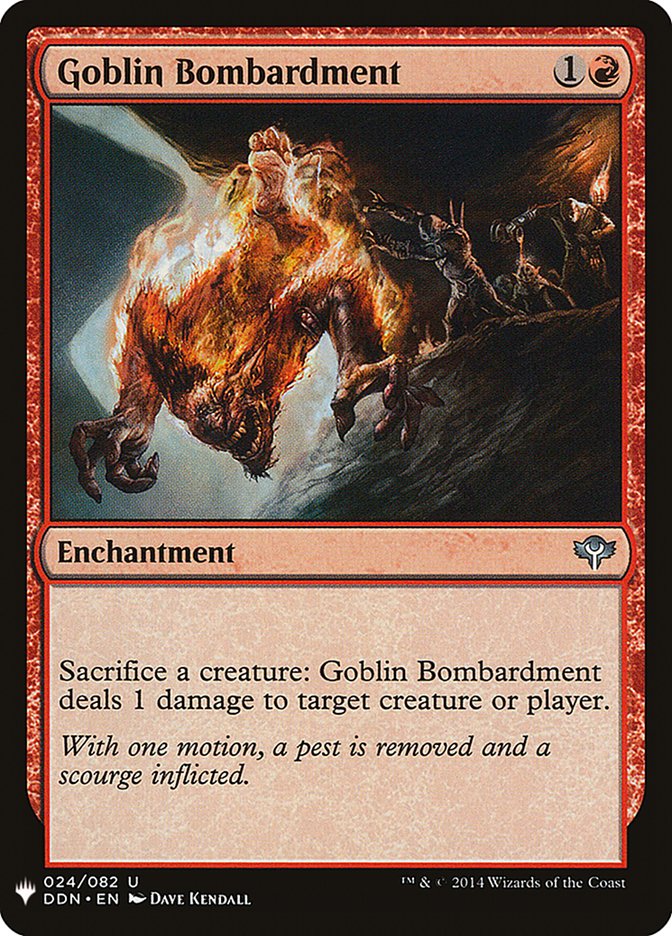 Goblin Bombardment [Mystery Booster] | Cards and Coasters CA