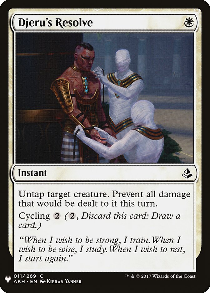 Djeru's Resolve [Mystery Booster] | Cards and Coasters CA
