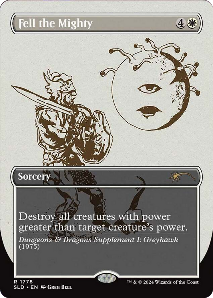 Fell the Mighty [Secret Lair Drop Series] | Cards and Coasters CA