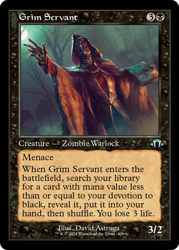 Grim Servant (Retro) [Modern Horizons 3] | Cards and Coasters CA