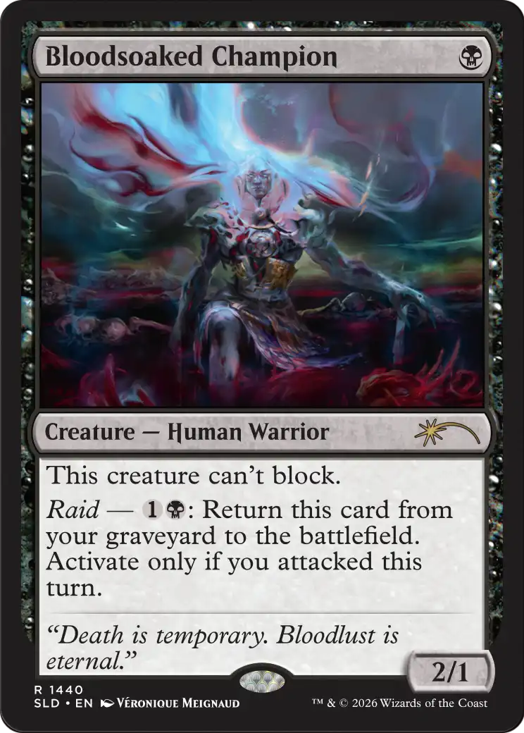 Bloodsoaked Champion [Secret Lair Drop Series] | Cards and Coasters CA
