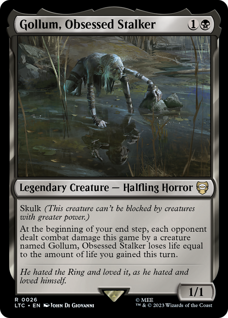 Gollum, Obsessed Stalker [The Lord of the Rings: Tales of Middle-Earth Commander] | Cards and Coasters CA