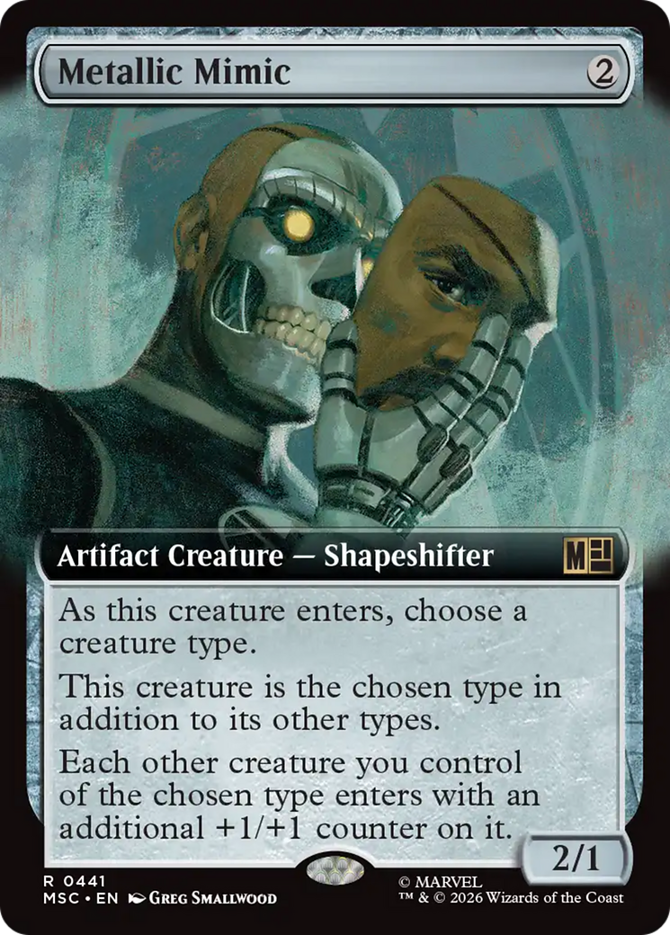Metallic Mimic (Extended Art) [Marvel Super Heroes Commander] | Cards and Coasters CA