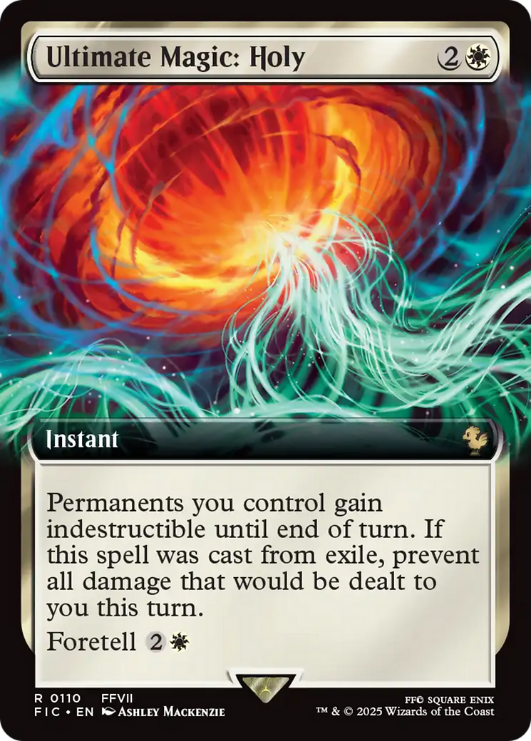 Ultimate Magic: Holy (Extended Art) [FINAL FANTASY Commander] | Cards and Coasters CA