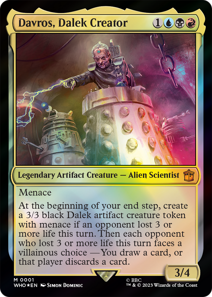 Davros, Dalek Creator [Doctor Who] | Cards and Coasters CA