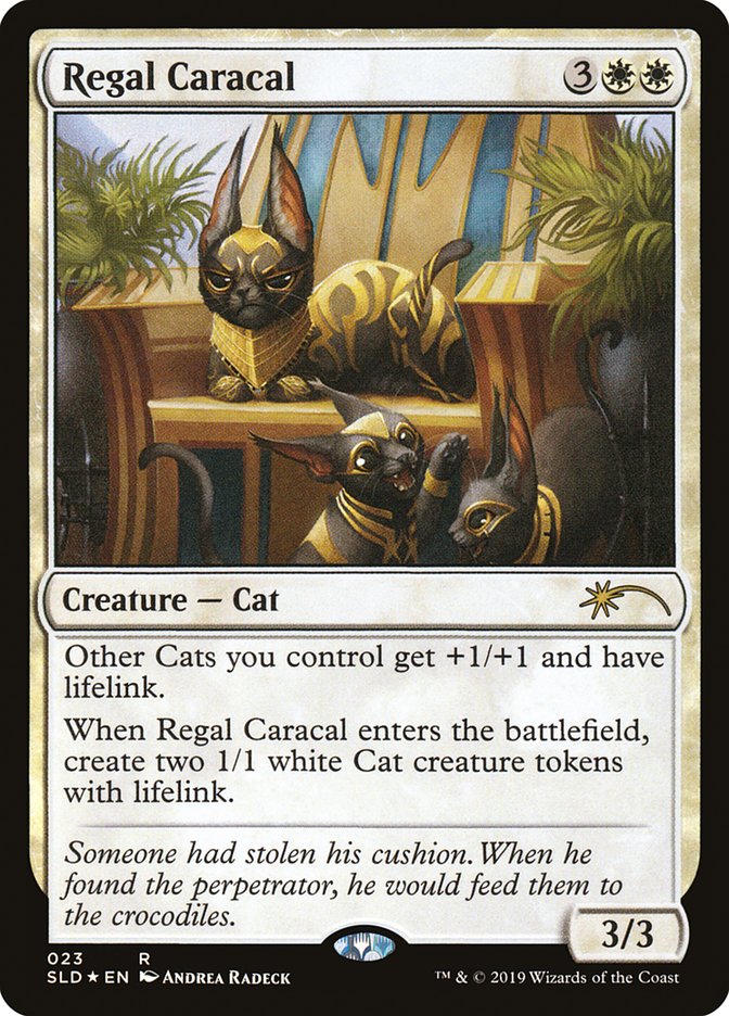 Regal Caracal [Secret Lair Drop Series] | Cards and Coasters CA