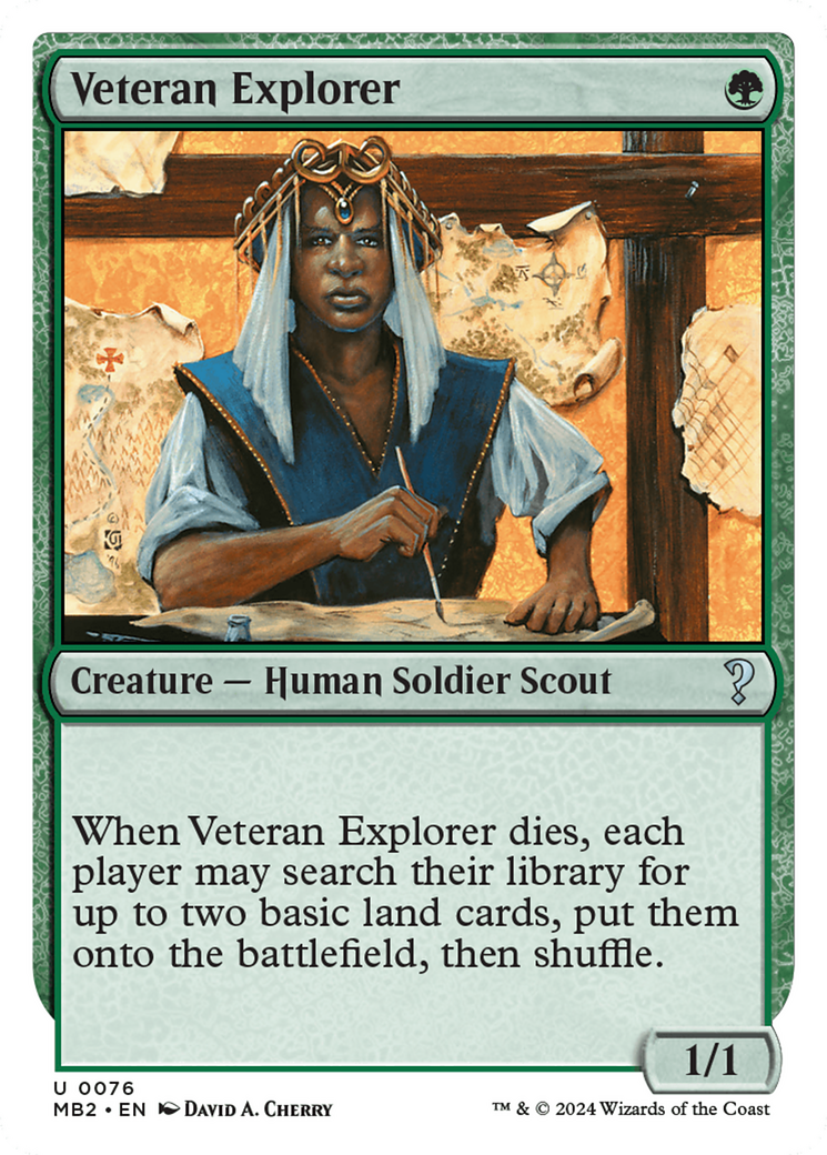 Veteran Explorer (White Border) [Mystery Booster 2] | Cards and Coasters CA