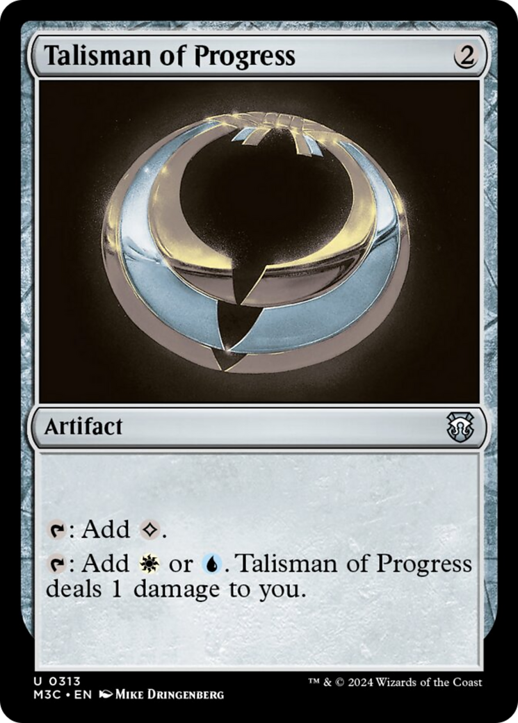 Talisman of Progress (Ripple Foil) [Modern Horizons 3 Commander] | Cards and Coasters CA