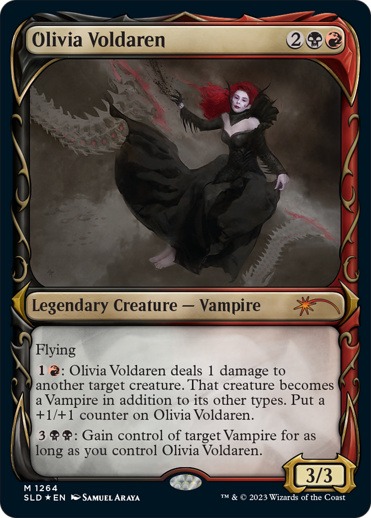 Olivia Voldaren (Halo Foil) [Secret Lair Drop Series] | Cards and Coasters CA