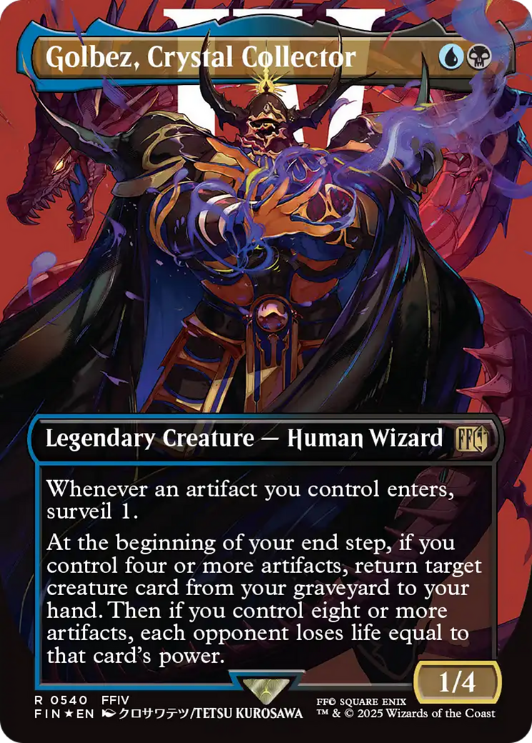 Golbez, Crystal Collector (Borderless) (Surge Foil) [FINAL FANTASY] | Cards and Coasters CA