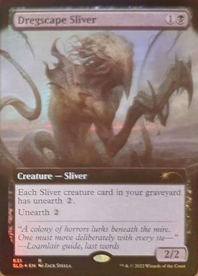 Dregscape Sliver (Extended Art) [Secret Lair Drop Promos] | Cards and Coasters CA