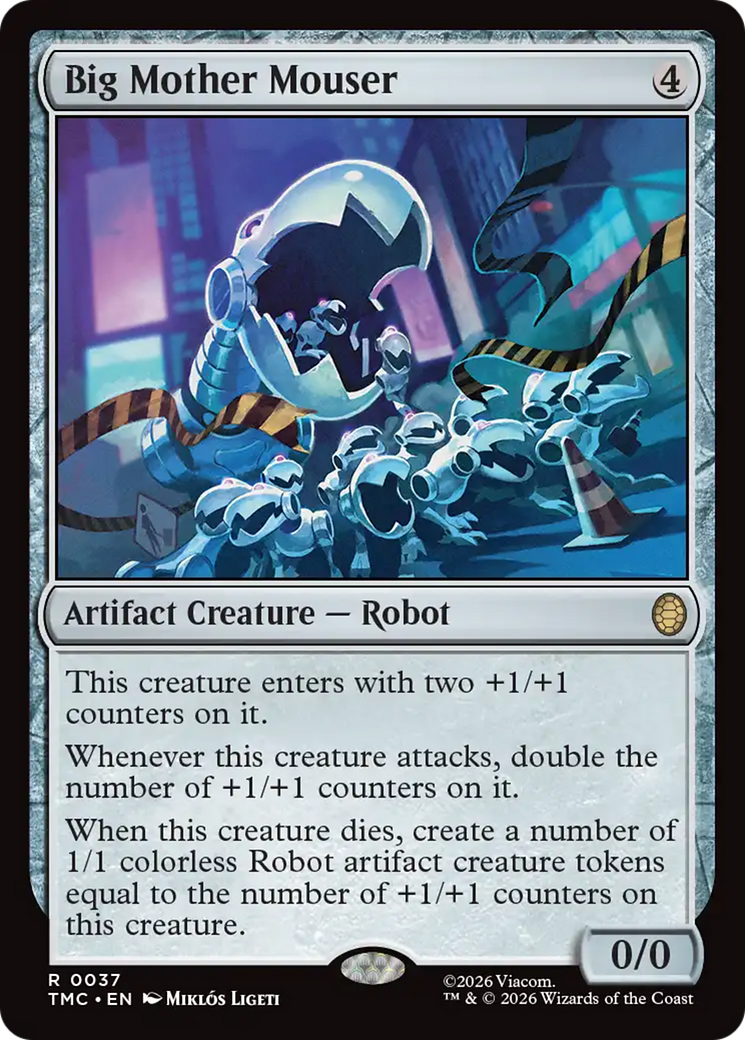 Big Mother Mouser [Teenage Mutant Ninja Turtles Commander] | Cards and Coasters CA