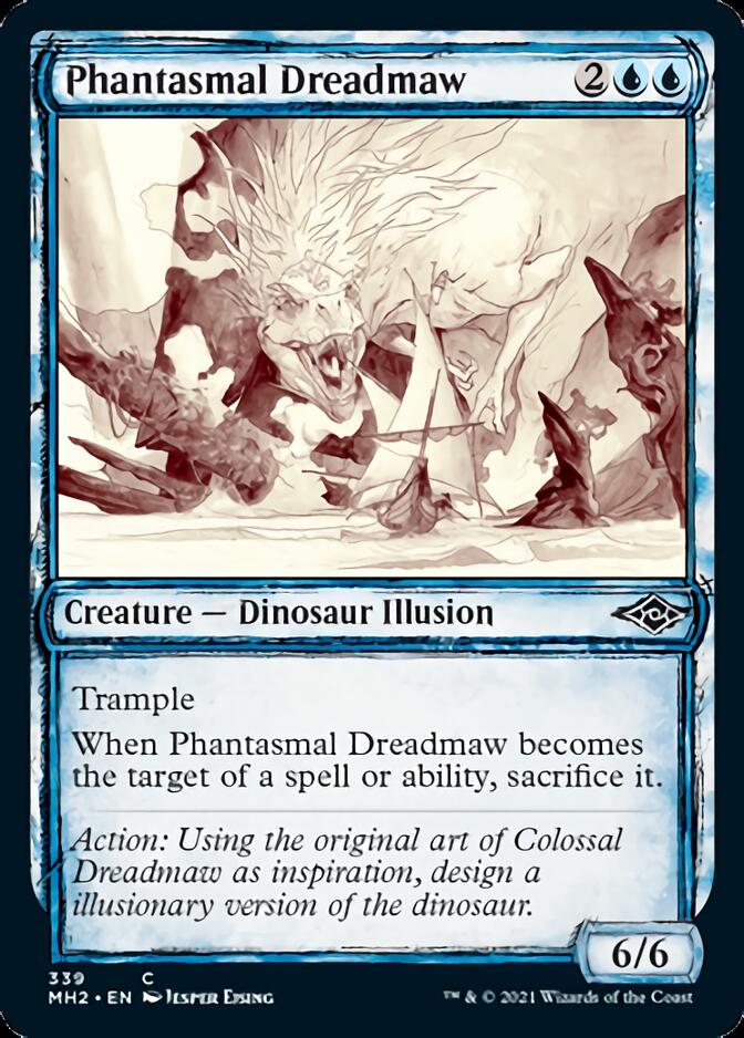 Phantasmal Dreadmaw (Sketch) [Modern Horizons 2] | Cards and Coasters CA