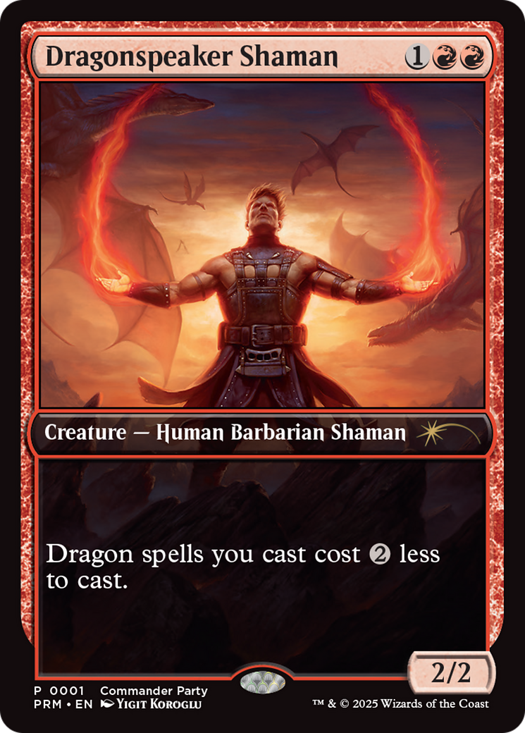 Dragonspeaker Shaman [Wizards Play Network 2025] | Cards and Coasters CA