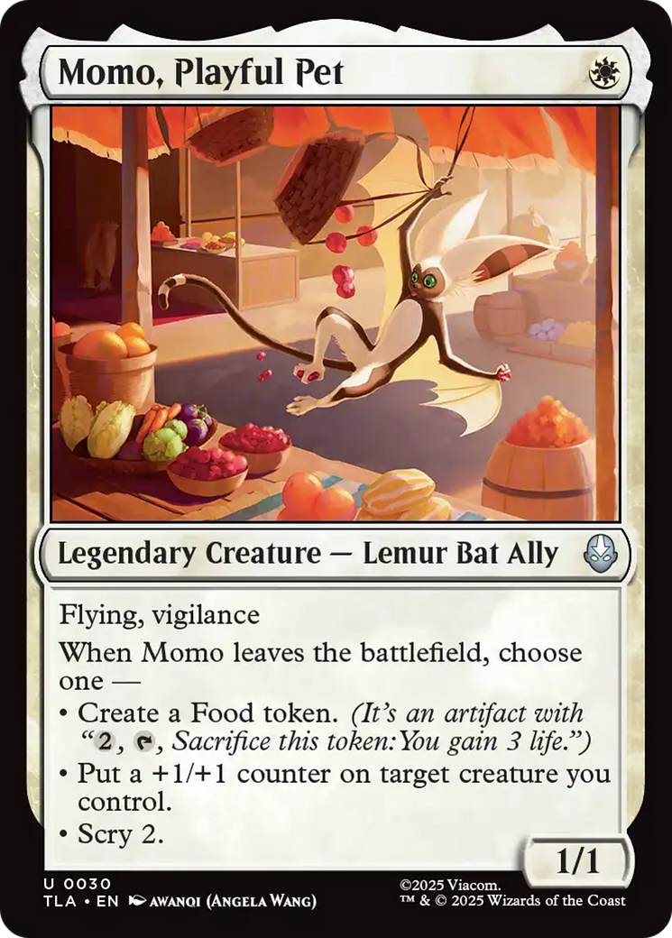 Momo, Playful Pet [Avatar: The Last Airbender] | Cards and Coasters CA
