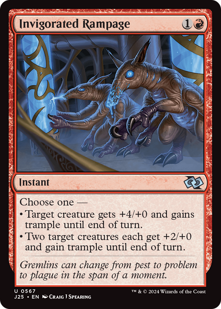 Invigorated Rampage [Foundations Jumpstart] | Cards and Coasters CA