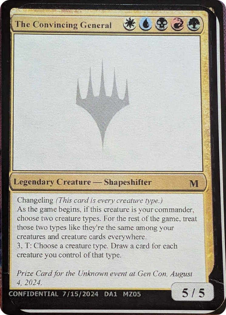 The Convincing General [Unknown Event] | Cards and Coasters CA